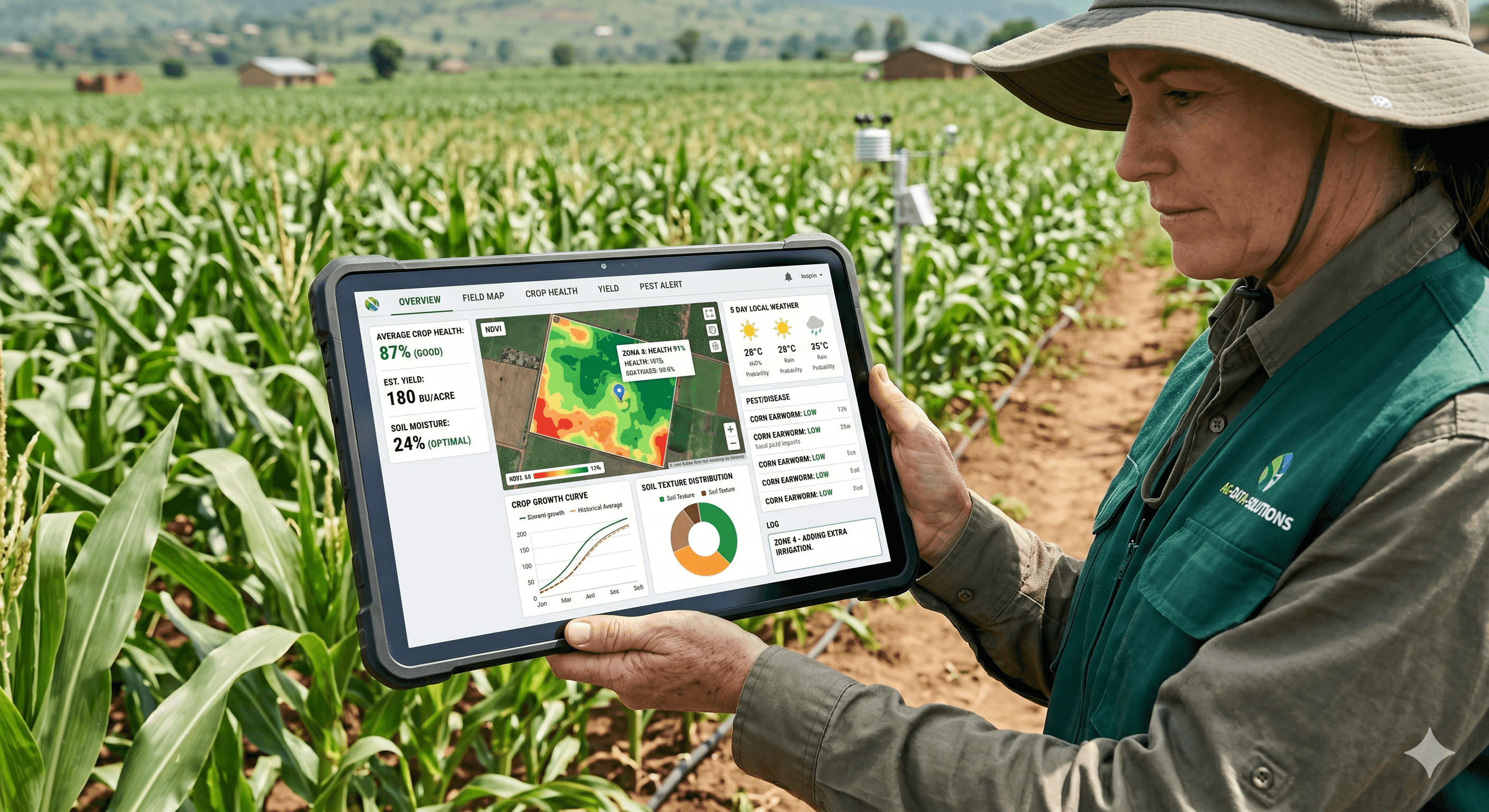 Agribusiness digital platform monitoring and analytics