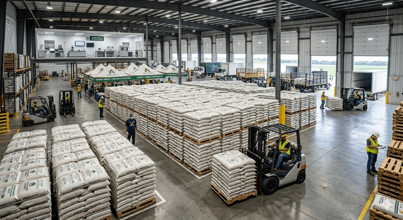 Structured warehouse storage layout